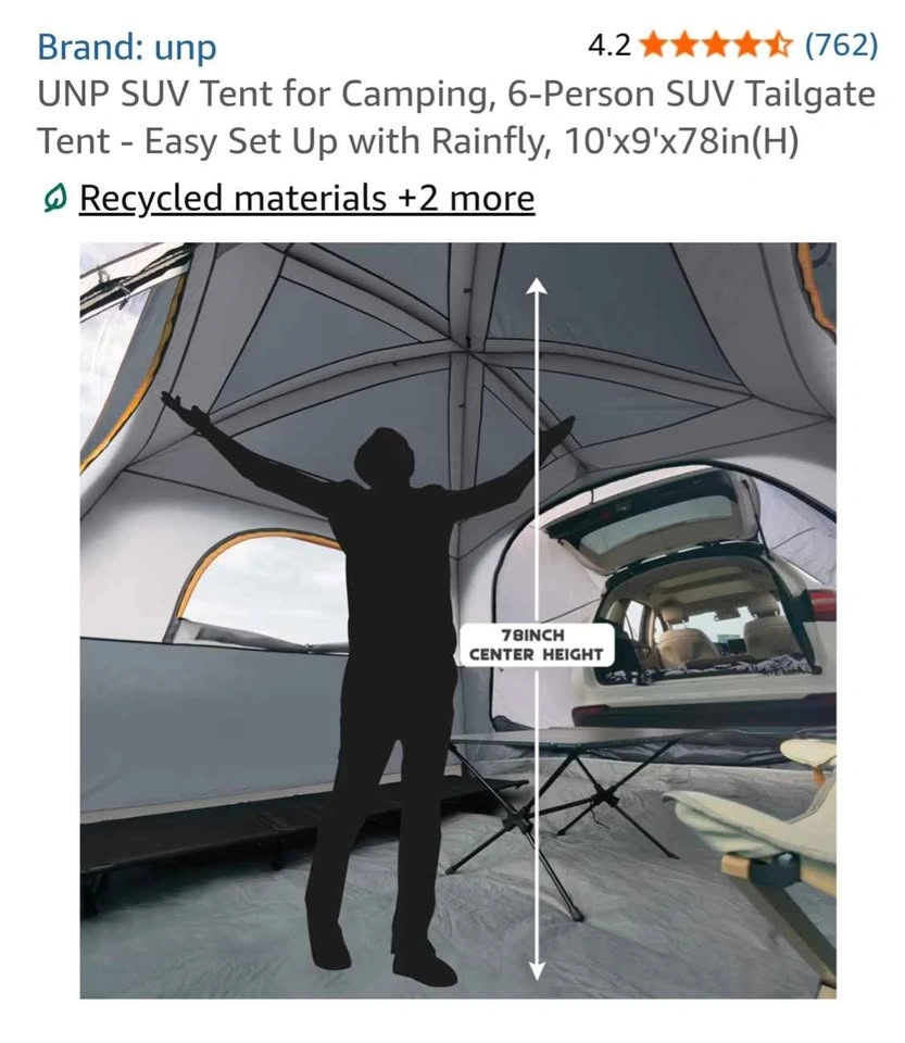 unp 6-Person SUV Tailgate Tent - photo 3