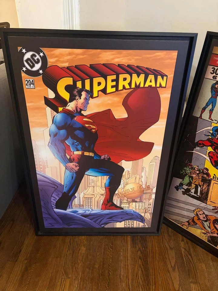 Superman and Spider-Man Large Framed Canvas Art - photo 3