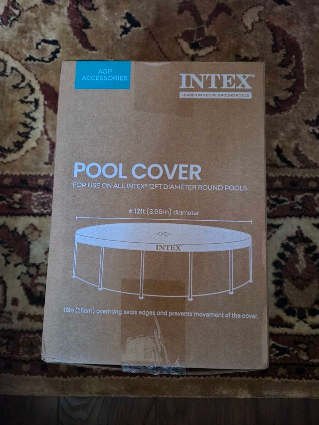 Brand New Intex 12ft Round Pool Cover - Factory Sealed