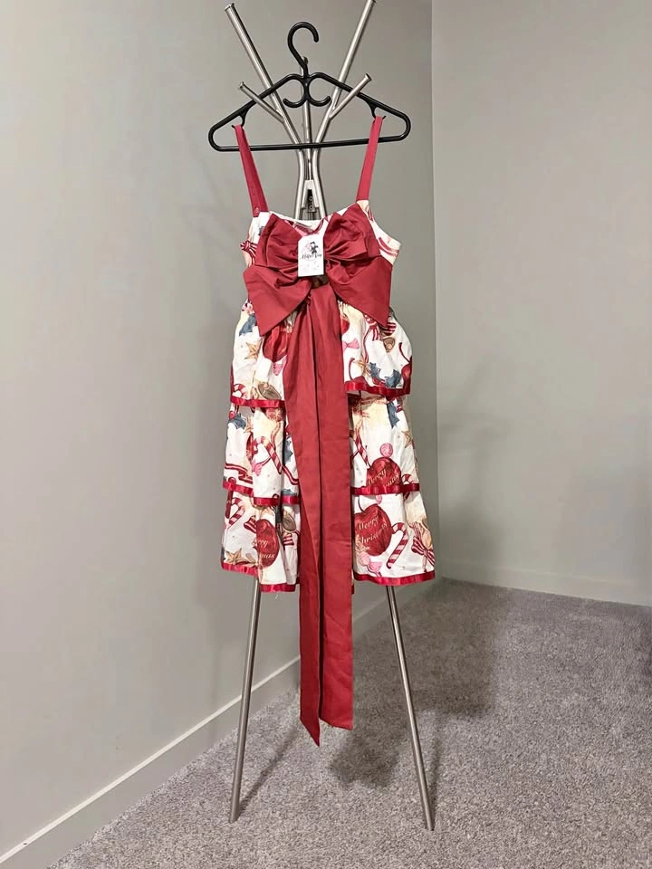 Red Lolita Style Cute Christmas Dress