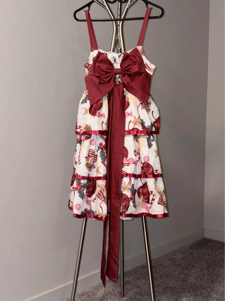 Red Lolita Style Cute Christmas Dress - photo 2