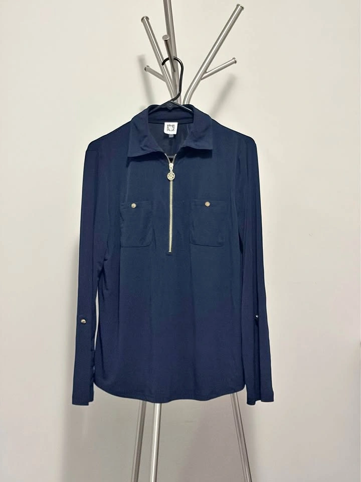 Anne Klein Deep Blue Top