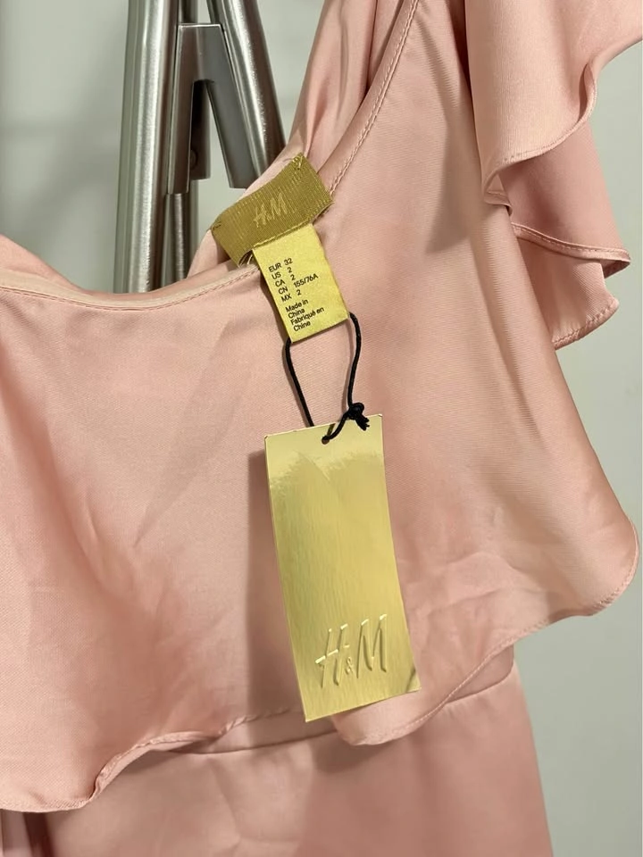 Pink H&M Satin Top - photo 2