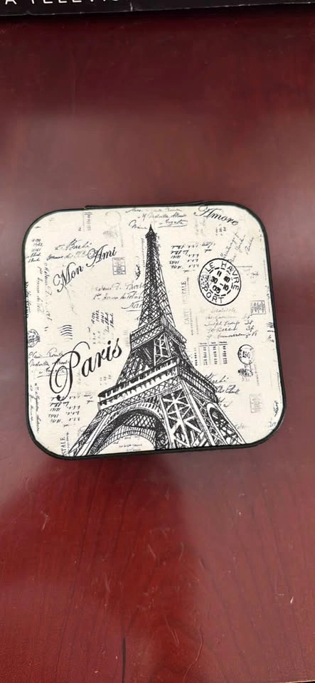 Paris Themed Travel Jewelry Box