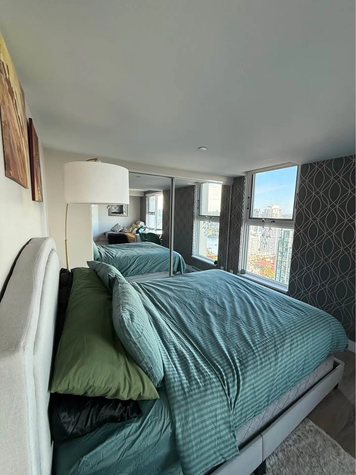 Queen Upholstered Bed Frame + Box Spring – $200 - photo 4