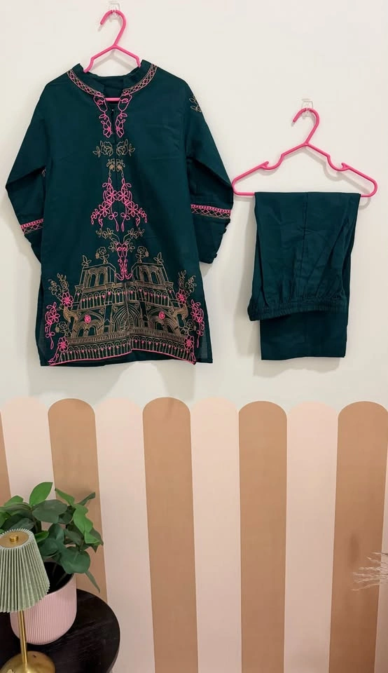 Beechtree kids - Bottle green kurta set 💚 - photo 2