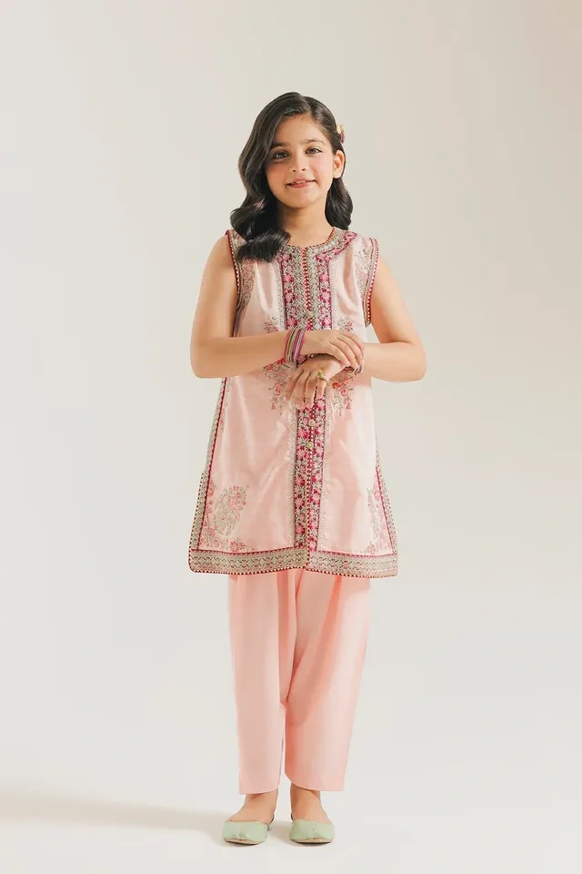 Ethnc kids - Pastel pink kurta set 🌸 - photo 2