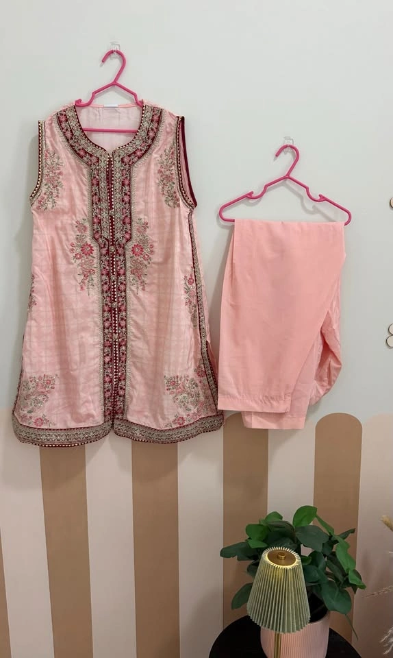 Ethnc kids - Pastel pink kurta set 🌸 - photo 4
