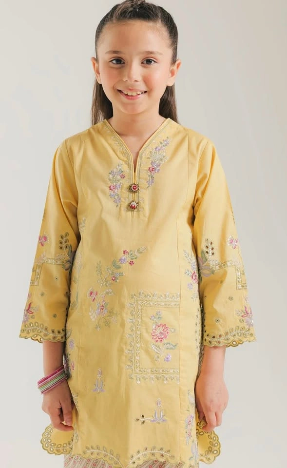 Ethnc kids - Pale yellow kurta set 🌼 - photo 2