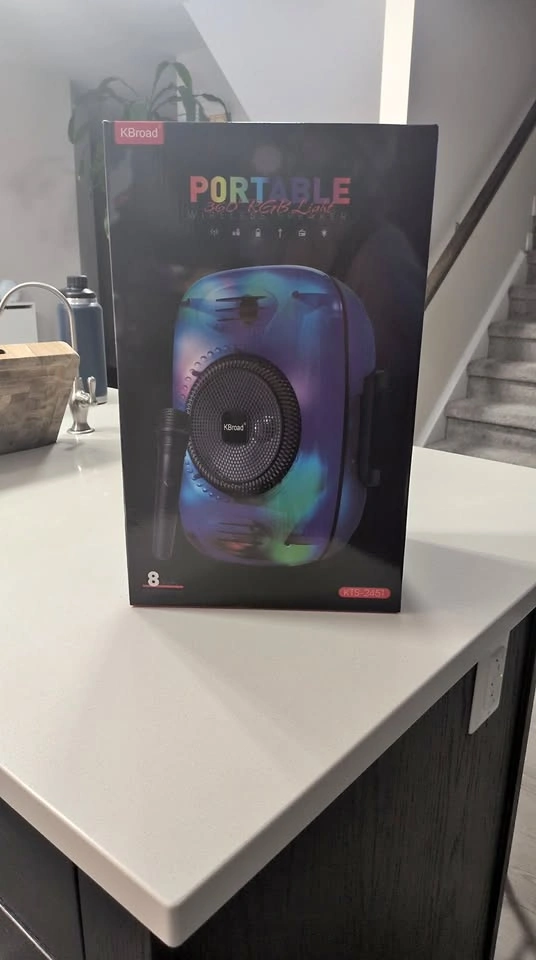 KBroad Portable 360 RGB Light Wireless Speaker KTS-2451