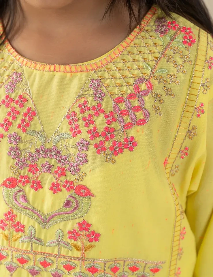 Beechtree kids - Lemon yellow kurta set 🌻 - photo 2