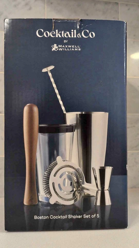 Maxwell & Williams Cocktail & Co Boston Cocktail Shaker Set