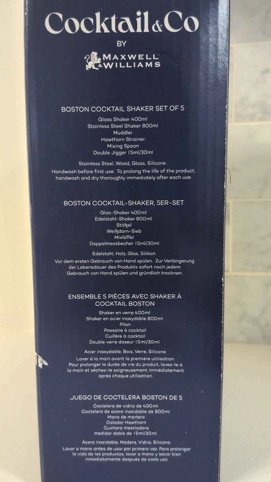 Maxwell & Williams Cocktail & Co Boston Cocktail Shaker Set - photo 2