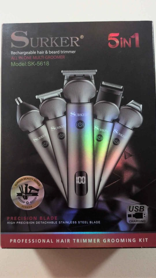 5-in-1 Surker rechargeable hair and beard trimmer - photo 2
