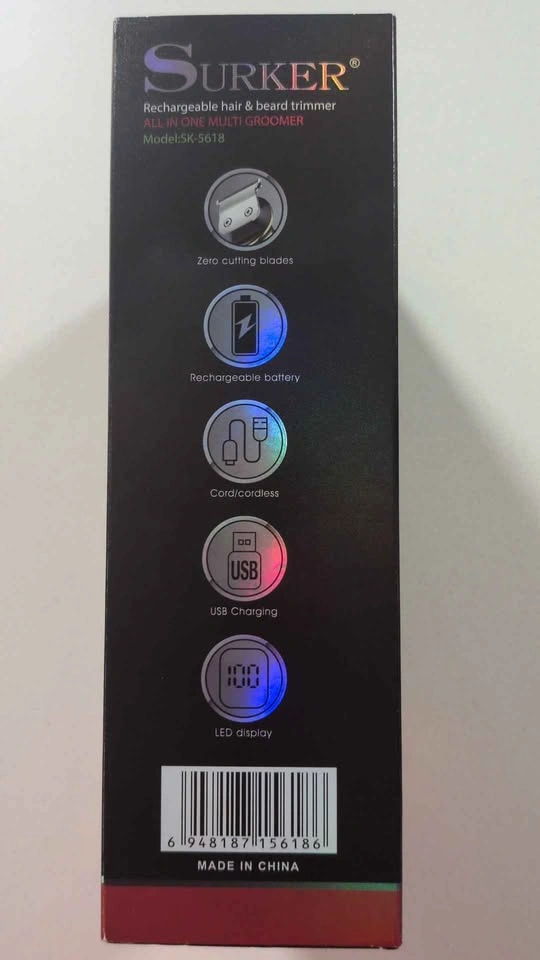 5-in-1 Surker rechargeable hair and beard trimmer - photo 5