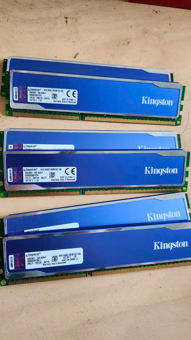 16GB ram DDR3 Kingston (2x8GB)