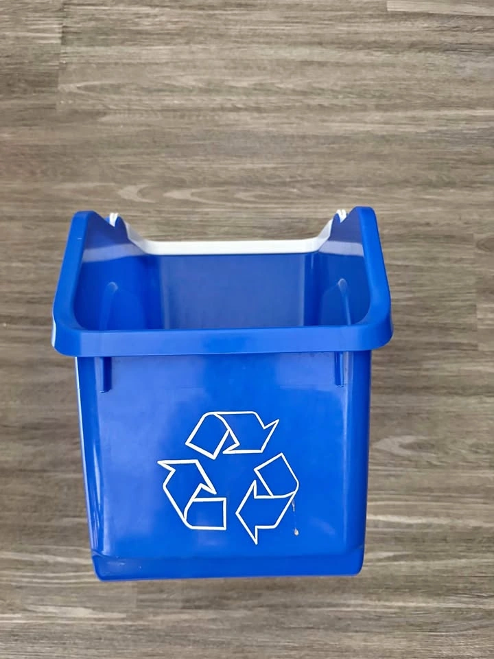 good natured 25L Stackable Recycling Bin, Blue (Plant-Based)