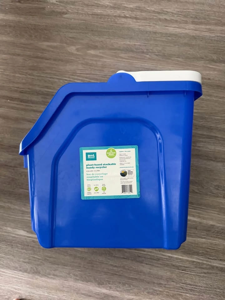 good natured 25L Stackable Recycling Bin, Blue (Plant-Based) - photo 2