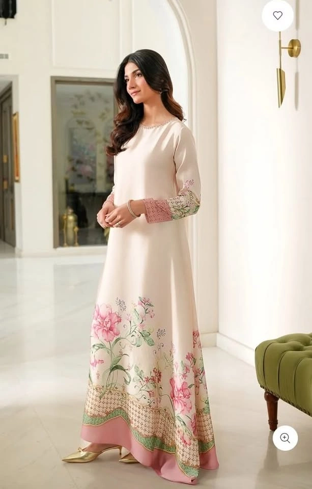 Lulusar - Floral silk ivory gown 🌸 - photo 2