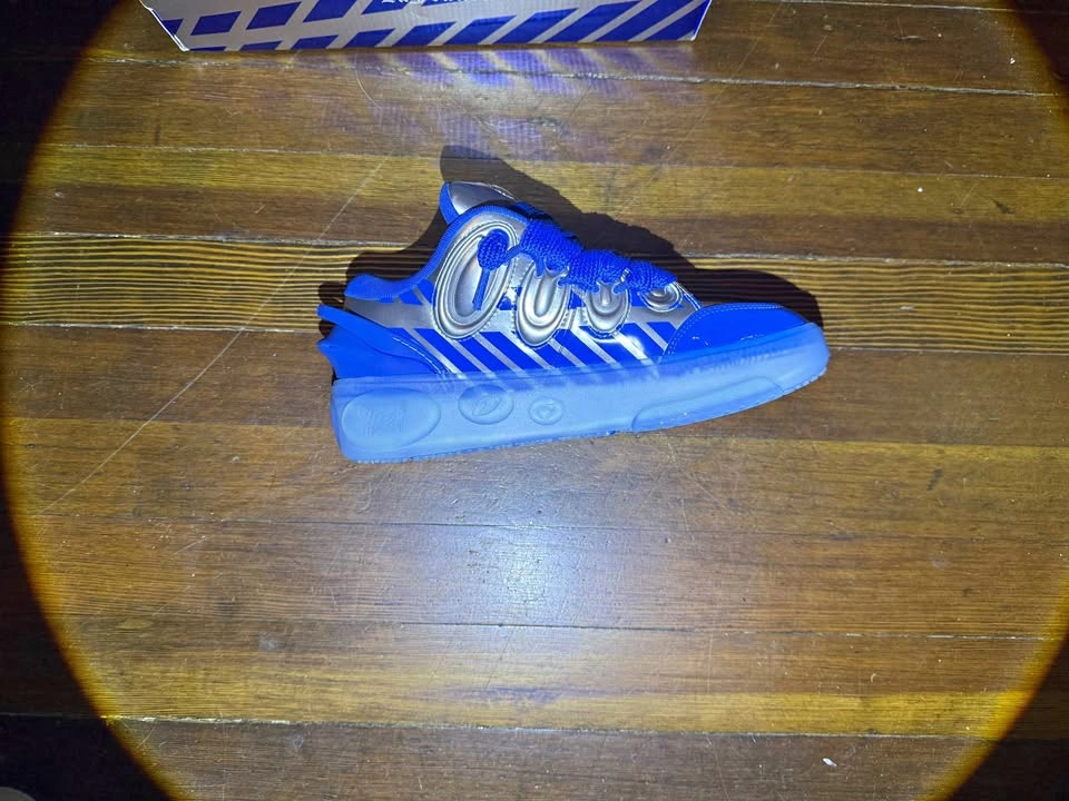 PUMA LaFrance Blue and Silver Sneakers