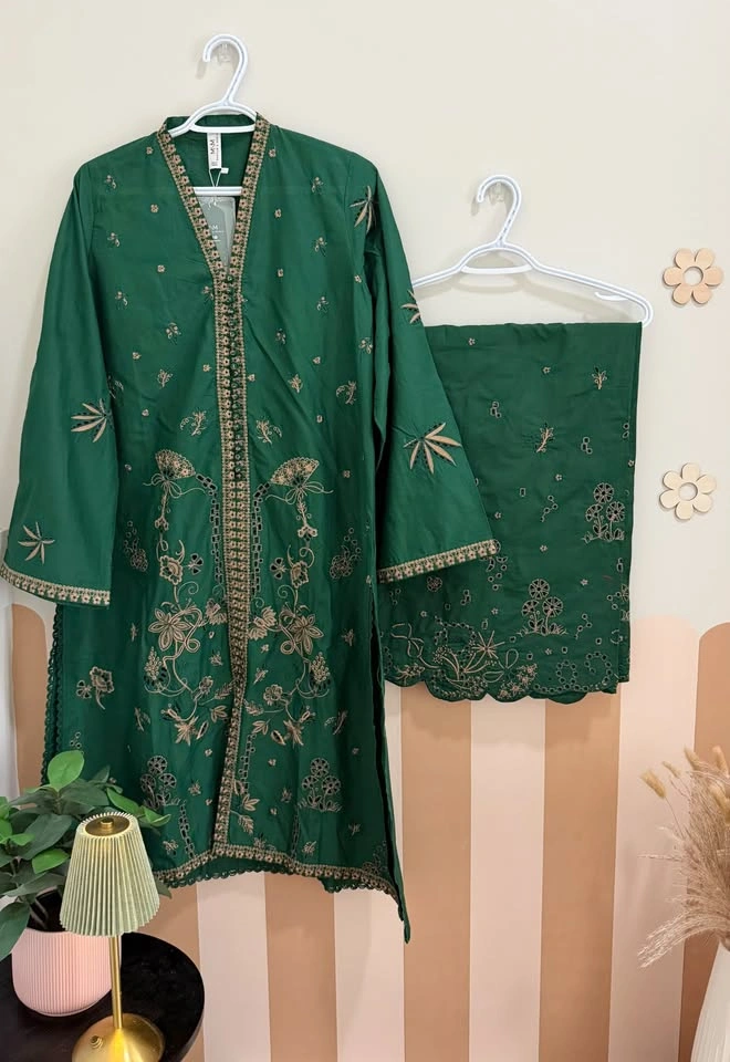 Maryum n Maria - Bottle green kurta set 💚 - photo 2
