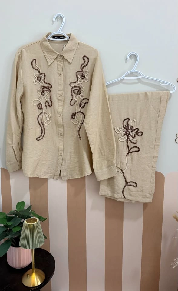 Cross stitch - Warm beige co-ord set 🤎 - photo 2