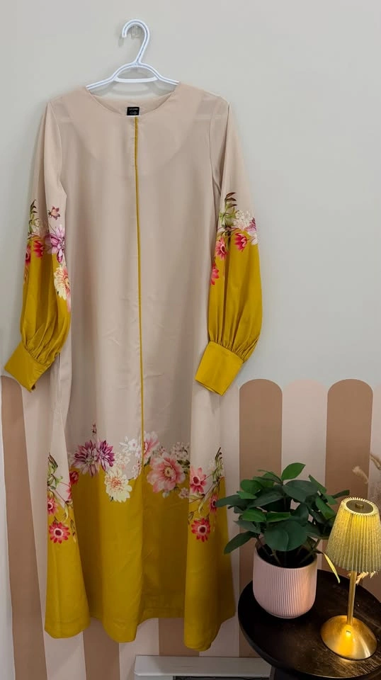 Lulusar - Mustard floral long gown 🌼 - photo 3