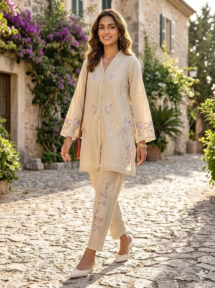 Ethnc - Ivory Kurta set 🌷