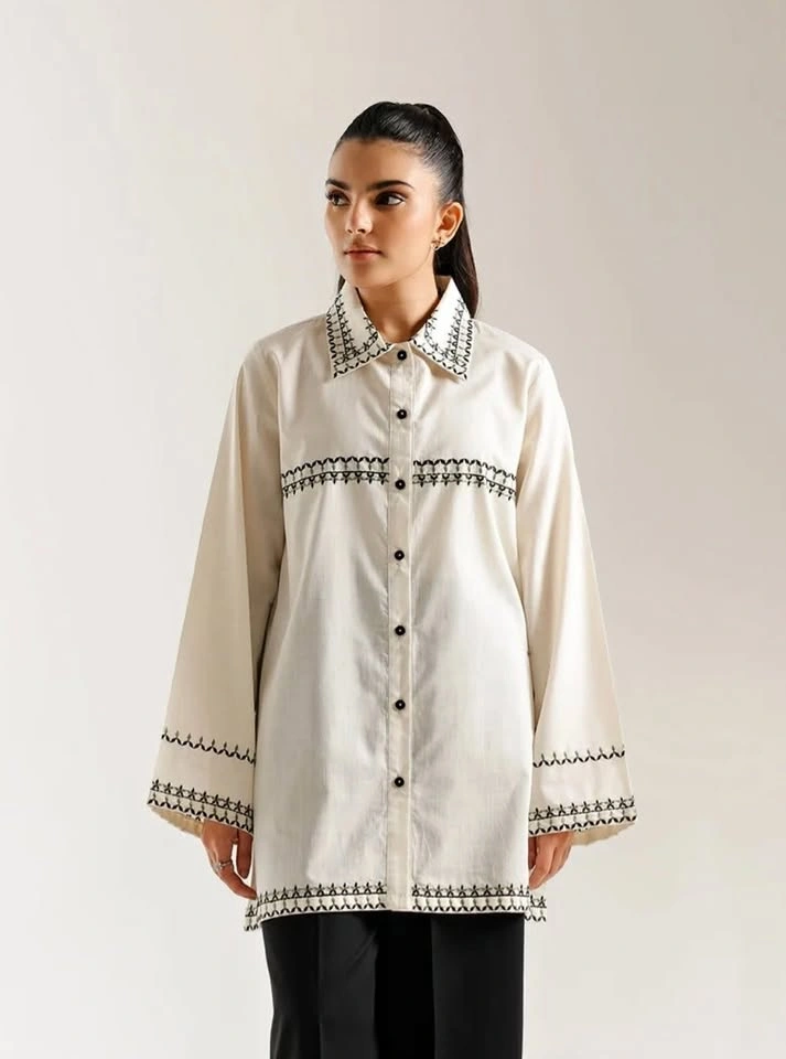 Ethnc - Vanilla cream kurti 🌼