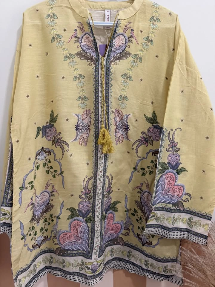 Ethnic - Pastel Yellow kurti - photo 3