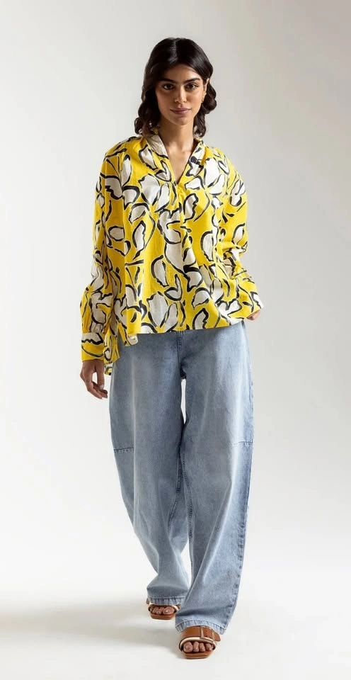 Ethnic - Loose fit yellow top 🌼 - photo 2