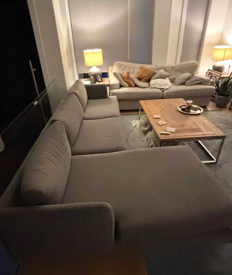 Modern Grey Sectional Sofa with Left-Facing Chaise - photo 2