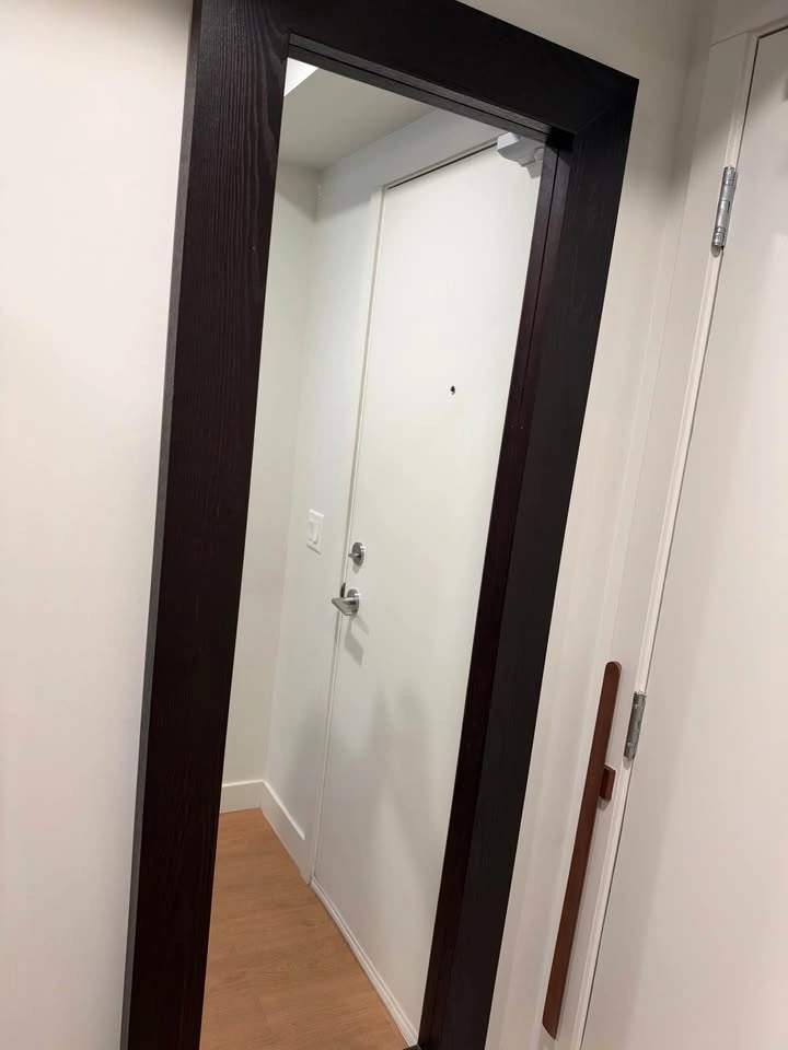 Full Mirror in Black-Brown Wooden Frame - photo 2
