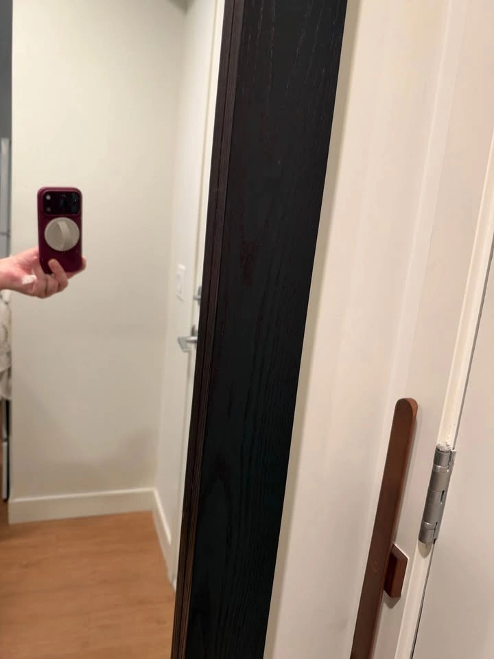 Full Mirror in Black-Brown Wooden Frame - photo 5