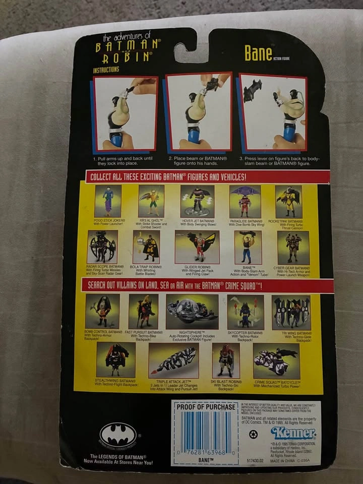 1995 Kenner Bane action figure from The Adventures of Batman & R - photo 2