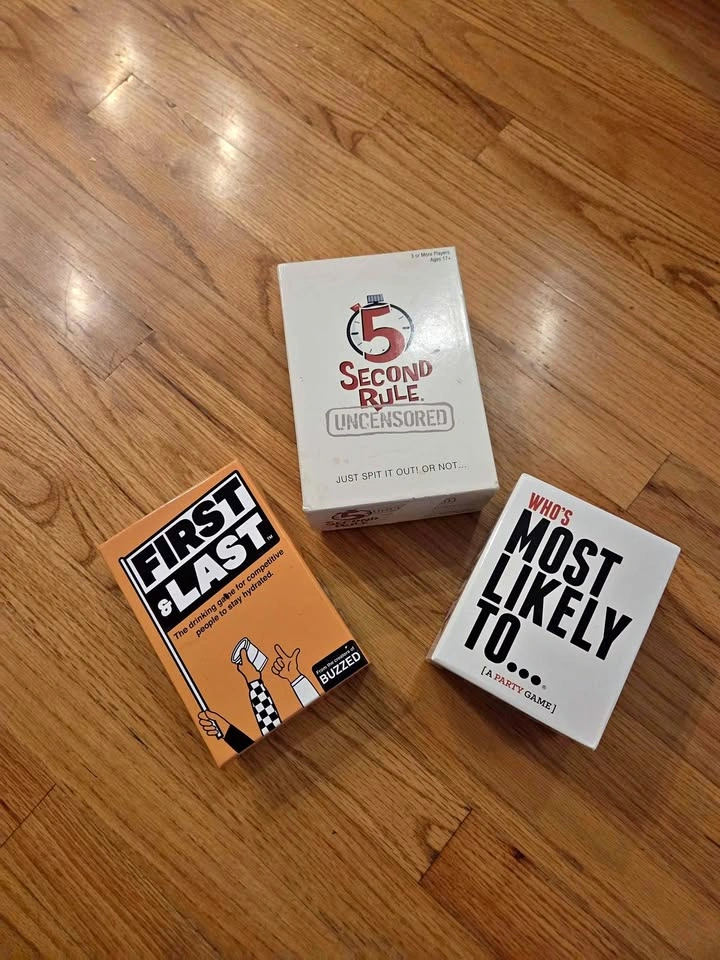 Party Games: 5 Second Rule, First & Last, Most Likely To