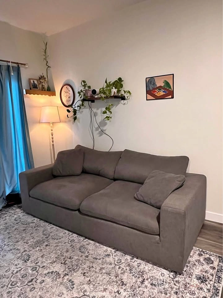 Structube Soft Contemporary 3-Seater Sofa