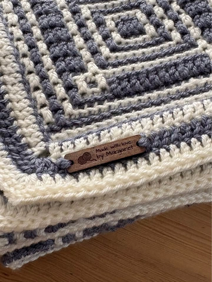 Mosaic crochet - handmade blanket - photo 3