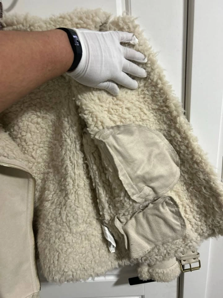 Zara Faux Shearling Moto Jacket Size S - photo 4