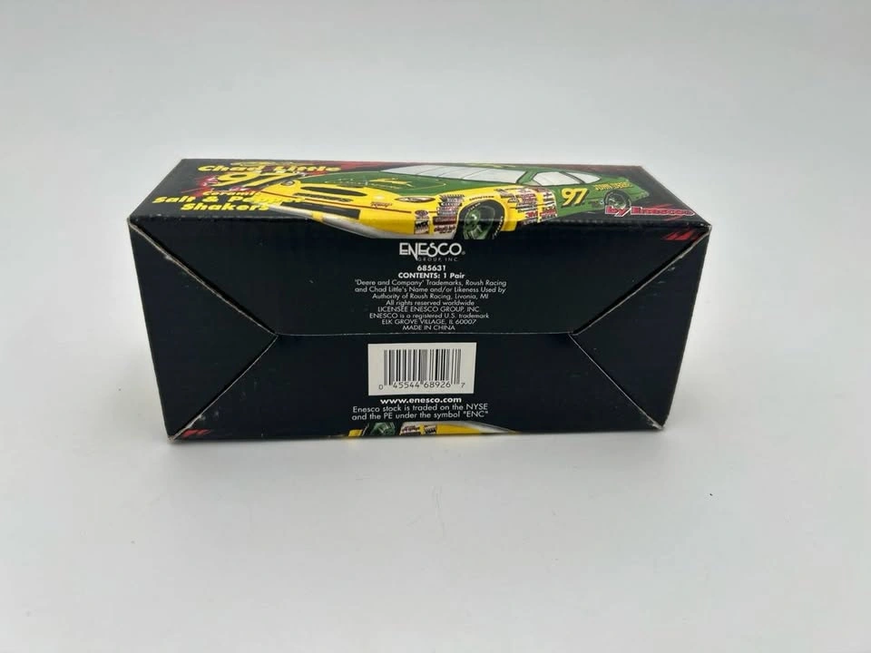 Vintage Chad Little #97 John Deere NASCAR Salt & Pepper Shakers - photo 4