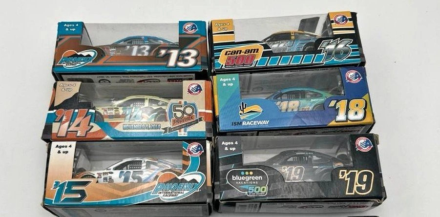 NASCAR Lionel 1:64 Diecast Lot – 6 Boxed Cars 2013–2019