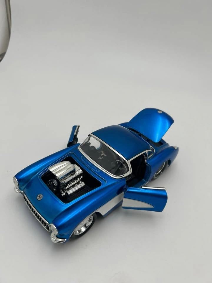 Jada 1957 Chevy Corvette 1:24 Diecast Bigtime Muscle - photo 2