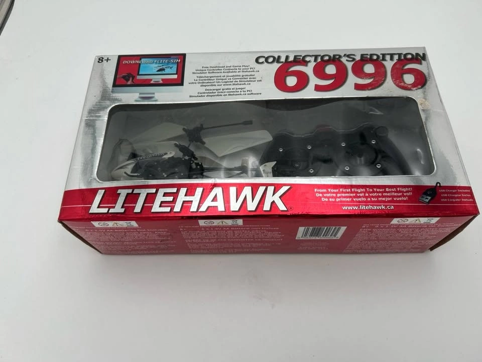 LiteHawk Collector’s Edition 6996 RC Helicopter w/ Controller & - photo 2
