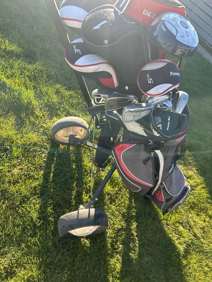 Complete Right-Handed Golf Set + Bag + Cart + 70 Balls - photo 3