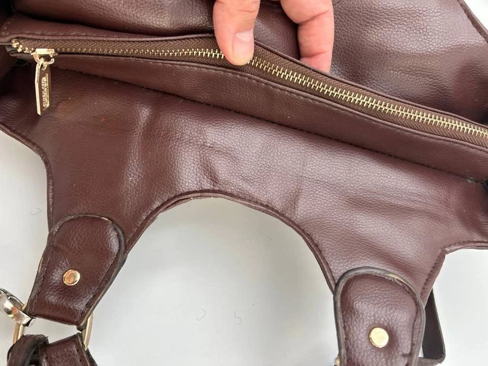 Michael Kors Brown Large MK Satchel / Shoulder Bag - photo 3