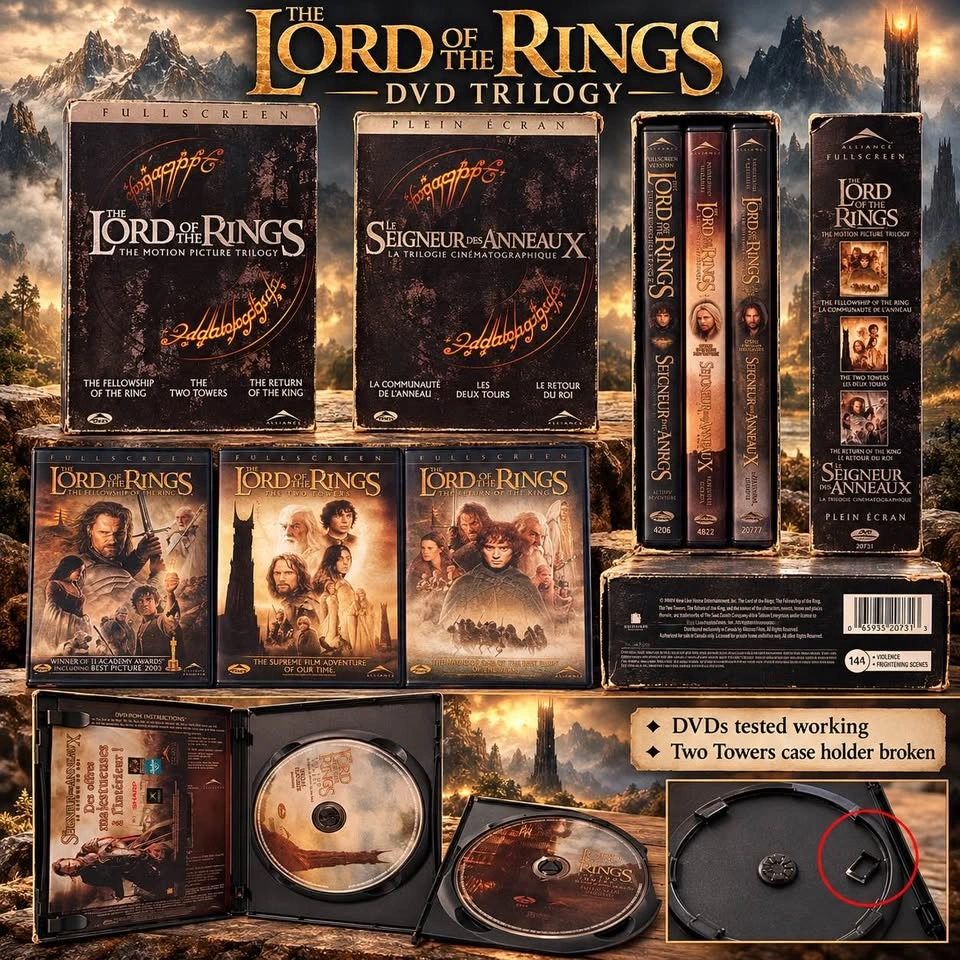 The Lord of the Rings – Complete Movie Trilogy DVD Set – 6 Discs - photo 2
