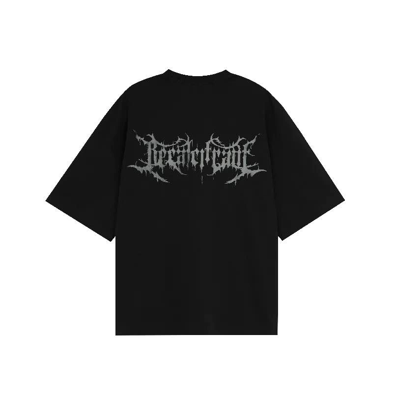 Men's Black Oversized Gothic Graphic T-Shirt – XL, Brand New - photo 3