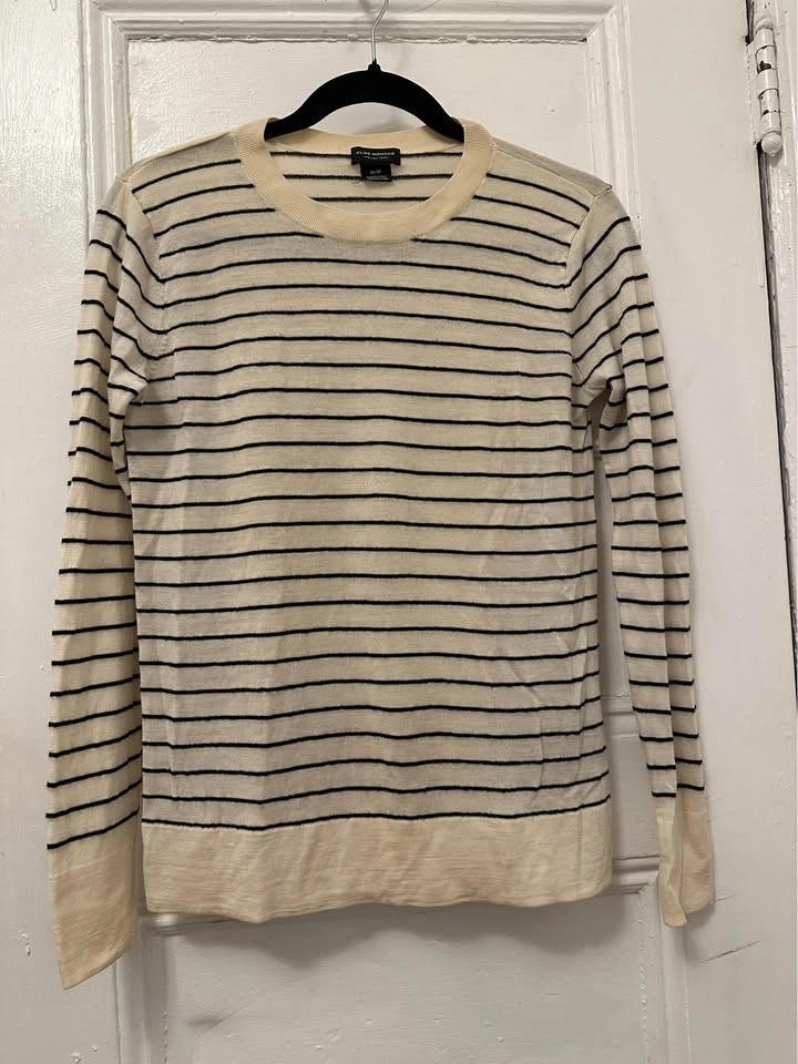 Club Monaco Striped 100% Merino Wool Sweater. Women’s Size M. - photo 4