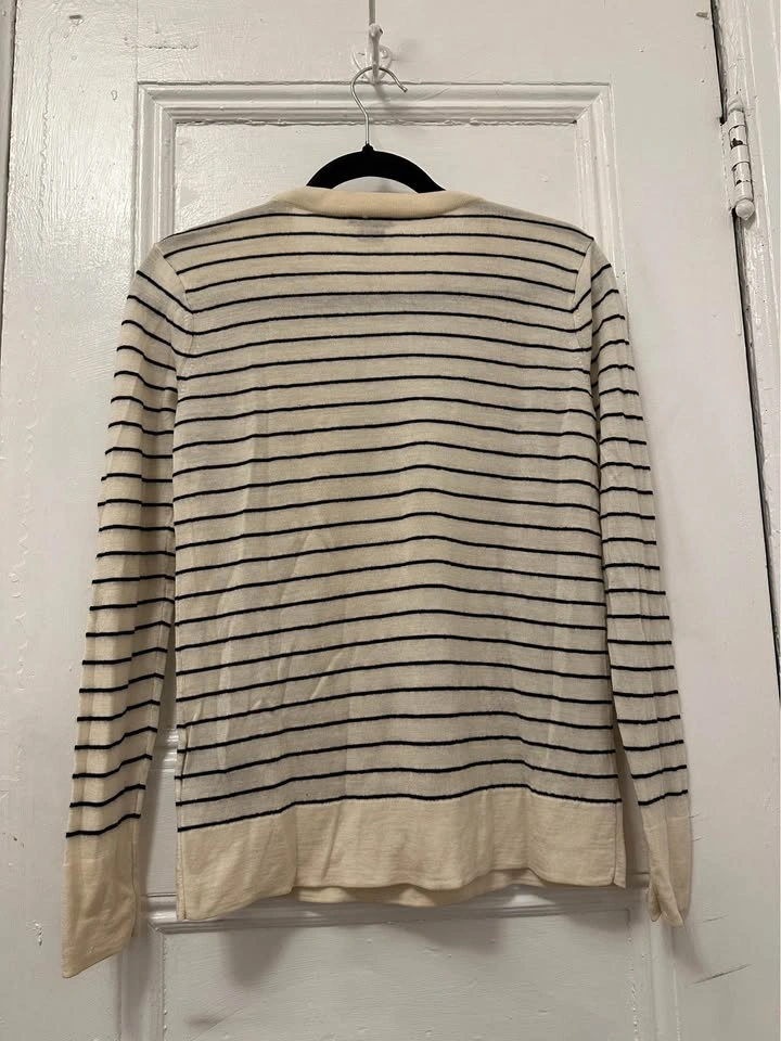 Club Monaco Striped 100% Merino Wool Sweater. Women’s Size M. - photo 5