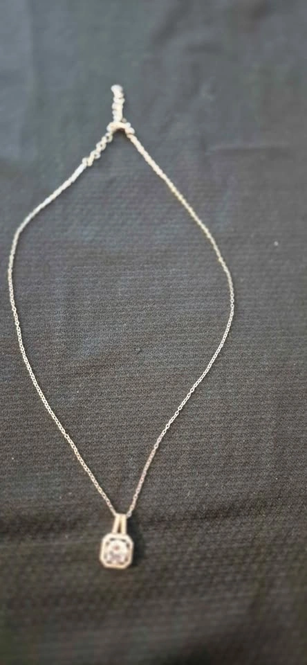 2ct Moissanite Halo Pendant Necklace - photo 3